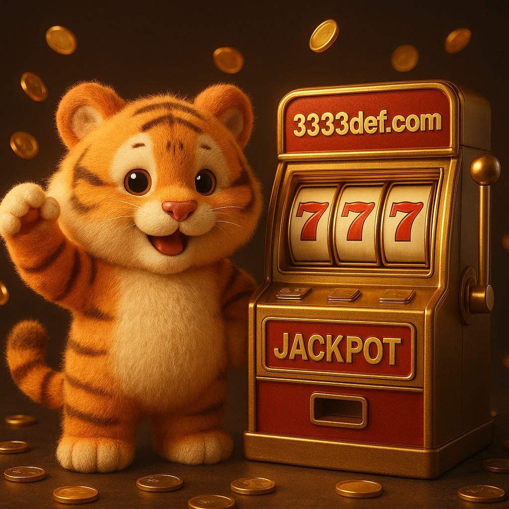 আর্কেড জয়ের আনন্দে উল্লাসিত একটি বাঘশাবক